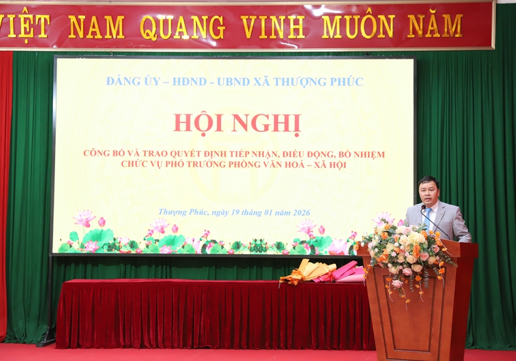 Công bố và trao Quyết định tiếp nhận, điều động và bổ nhiệm Phó Trưởng Phòng Văn hóa – Xã hội- Ảnh 5.