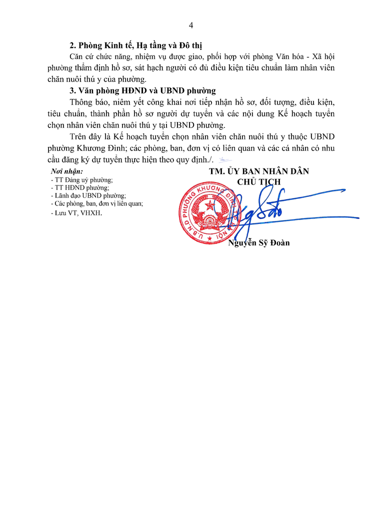 Thông báo tuyển chọn nhân viên chăn nuôi thú y- Ảnh 4.