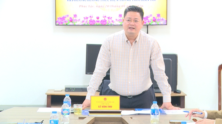 UBND xã Phúc Lộc tổ chức Hội nghị làm việc với Trung tâm Dịch vụ tổng hợp- Ảnh 1.