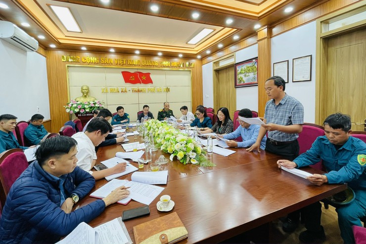 Hội đồng NVQS xã Hòa Xá tổ chức Hội nghị chốt quân số thực hiện nghĩa vụ tham gia công an nhân dân năm 2026- Ảnh 2.