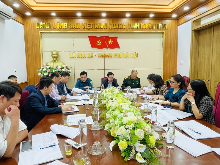 Hội đồng NVQS xã Hòa Xá tổ chức Hội nghị chốt quân số thực hiện nghĩa vụ tham gia công an nhân dân năm 2026- Ảnh 1.