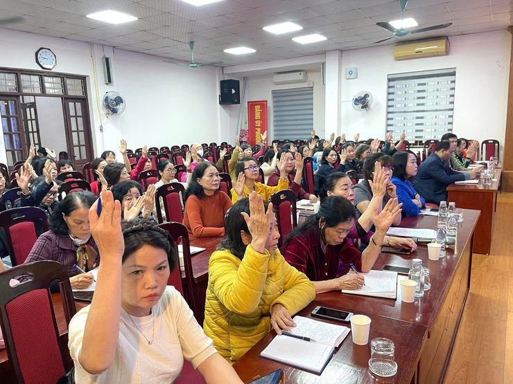 HỘI LIÊN HIỆP PHỤ NỮ PHƯỜNG VĨNH TUY TỔ CHỨC HỘI NGHỊ GIỚI THIỆU NGƯỜI ỨNG CỬ ĐẠI BIỂU HĐND PHƯỜNG KHÓA I- Ảnh 2.