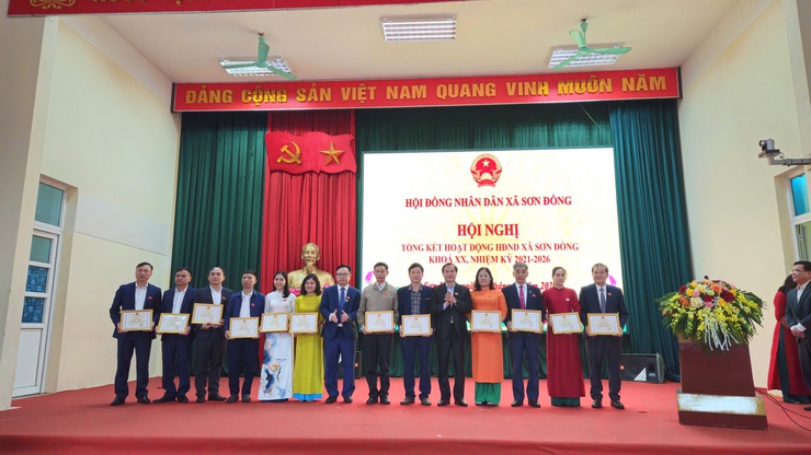 Hội nghị tổng kết hoạt động HĐND xã Sơn Đồng khóa XX, nhiệm kỳ 2021 - 2026: Nhiều quyết sách quan trọng trong sự phát triển của địa phương- Ảnh 7.