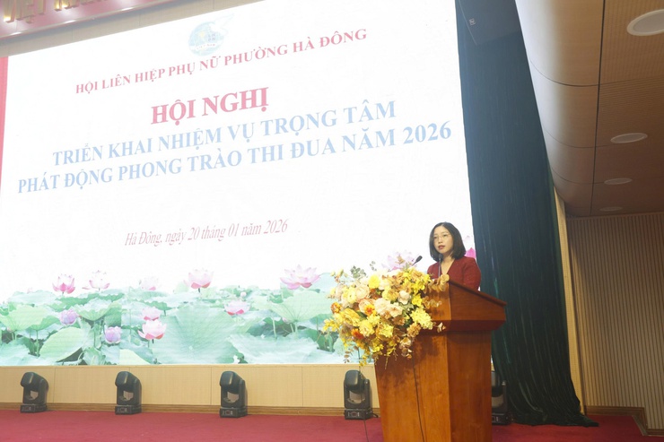 Hội LHPN phường Hà Đông phát động phong trào thi đua năm 2026- Ảnh 1.