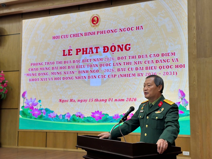 Hội Cựu Chiến binh phường Ngọc Hà phát động đợt thi đua đặc biệt năm 2026 chào mừng Đại hội XIV- Ảnh 2.