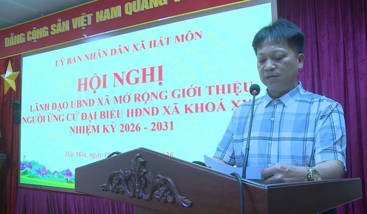 Hội nghị lãnh đạo UBND xã mở rộng giới thiệu người ứng cử đại biểu HĐND xã khóa XXIV, nhiệm kỳ 2026–2031- Ảnh 3.