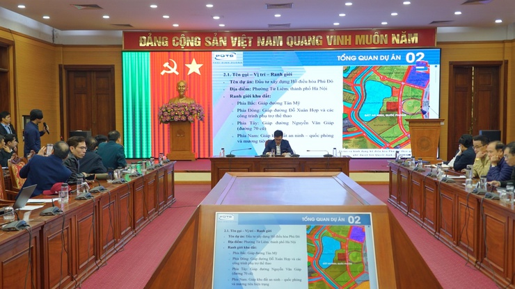 Hội nghị lấy ý kiến cộng đồng dân cư về quy hoạch chi tiết tỷ lệ 1/500 hồ điều hoà Phú Đô- Ảnh 1.