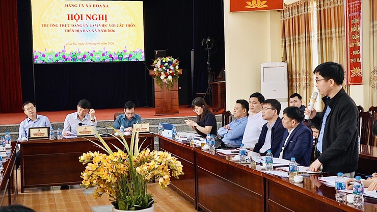 THƯỜNG TRỰC ĐẢNG ỦY XÃ LÀM VIỆC VỚI CÁC THÔN VỀ NHIỆM VỤ NĂM 2026- Ảnh 7.