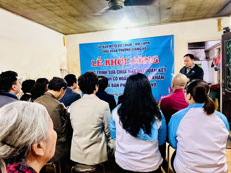 Ủy ban Mặt trận Tổ quốc Việt Nam phường khởi công xây dựng, sửa chữa nhà, hưởng ứng phong trào “Chung tay xóa nhà tạm, dột nát”- Ảnh 4.