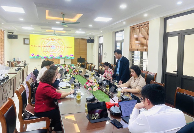 Thường trực HĐND xã Thiên Lộc tổ chức phiên họp thường kỳ tháng 1/2026- Ảnh 1.