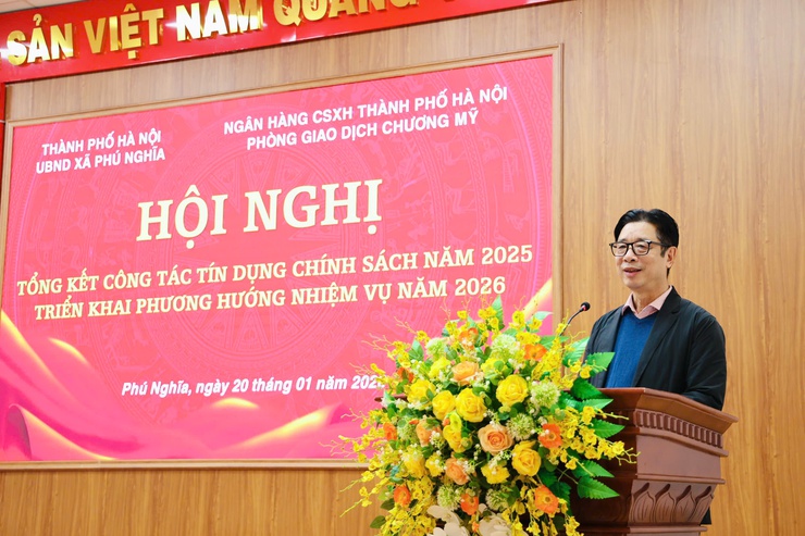 Hội nghị tổng kết công tác tín dụng chính sách xã hội trên địa bàn năm 2025, triển khai phương hướng nhiệm vụ năm 2026- Ảnh 1.