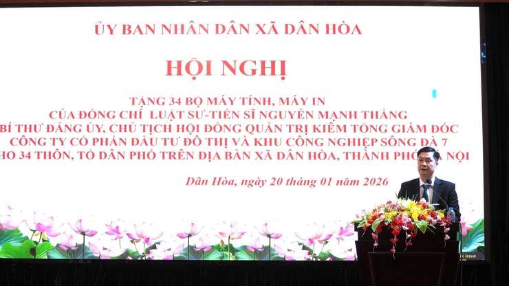 URINCO 7 TRAO TẶNG 34 BỘ MÁY TÍNH, MÁY IN – CHUNG TAY THÚC ĐẨY CHUYỂN ĐỔI SỐ TẠI XÃ DÂN HÒA- Ảnh 9.