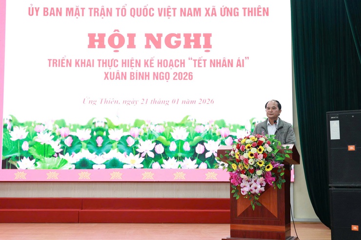 Ứng Thiên triển khai kế hoạch "Tết Nhân ái" Xuân Bính Ngọ 2026- Ảnh 3.
