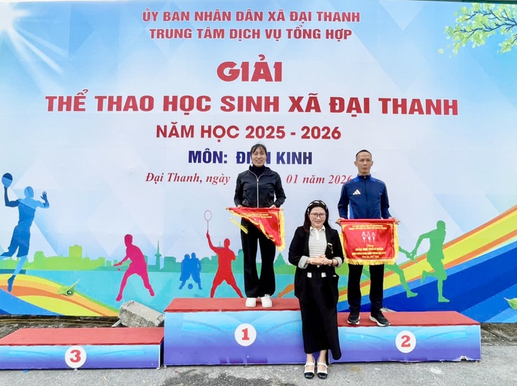 SÔI NỔI TRANH TÀI GIẢI ĐIỀN KINH HỌC SINH XÃ ĐẠI THANH NĂM HỌC 2025-2026- Ảnh 9.