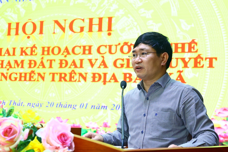 UBND xã Thạch Thất tổ chức hội nghị triển khai kế hoạch cưỡng chế xử lý vi phạm đất đai và giải quyết 05 điểm nghẽn - Ảnh 1.