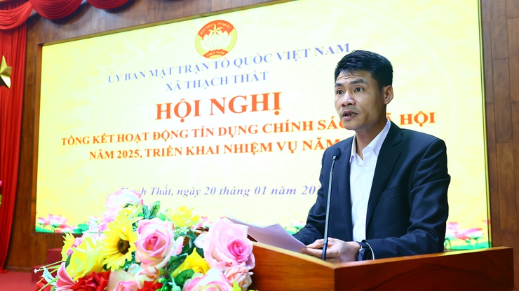 Thạch Thất: Tổng kết hoạt động uỷ thác tín dụng chính sách năm 2025, triển khai nhiệm vụ năm 2026- Ảnh 4.