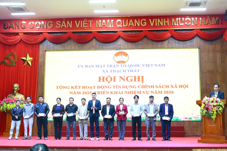 Thạch Thất: Tổng kết hoạt động uỷ thác tín dụng chính sách năm 2025, triển khai nhiệm vụ năm 2026- Ảnh 5.