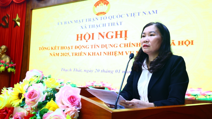 Thạch Thất: Tổng kết hoạt động uỷ thác tín dụng chính sách năm 2025, triển khai nhiệm vụ năm 2026- Ảnh 1.