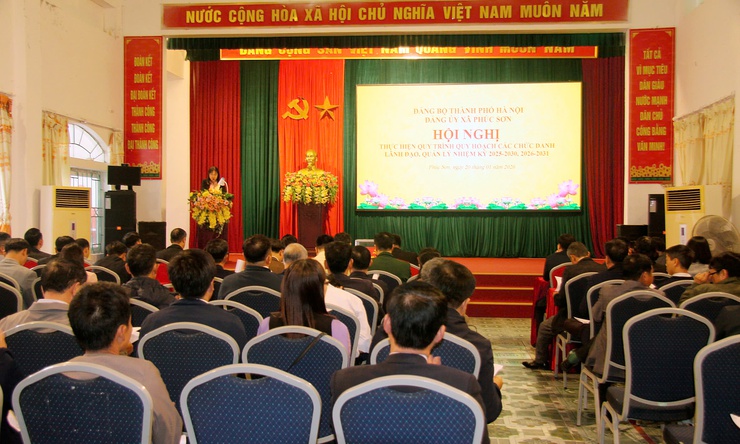 ĐẢNG ỦY XÃ PHÚC SƠN TỔ CHỨC HỘI NGHỊ TRIỂN KHAI CÔNG TÁC QUY HOẠCH CÁN BỘ LÃNH ĐẠO, QUẢN LÝ NHIỆM KỲ 2025 – 2030; 2026 – 2031- Ảnh 2.