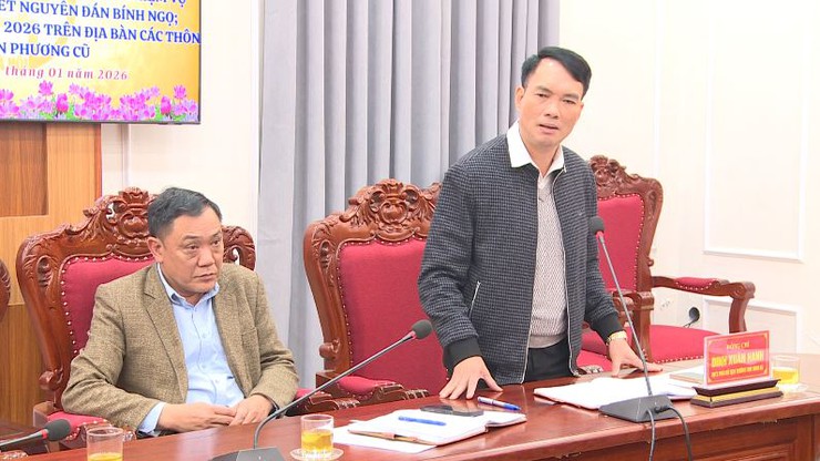 UBND xã tổ chức Hội nghị làm việc với thôn dân cư khu vực Sen Phương triển khai nhiệm vụ trước, trong và sau Tết Nguyên đán Bính Ngọ; nhiệm vụ trọng tâm năm 2026- Ảnh 3.