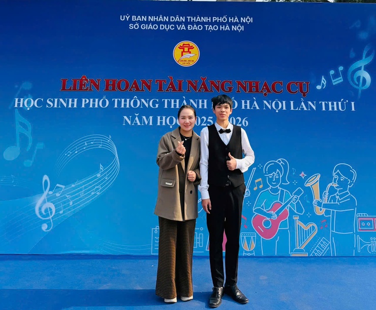 Xã Thường Tín có 02 học sinh đạt giải cao tại liên hoan tài năng nhạc cụ học sinh phổ thông thành phố Hà Nội lần thứ I- Ảnh 3.