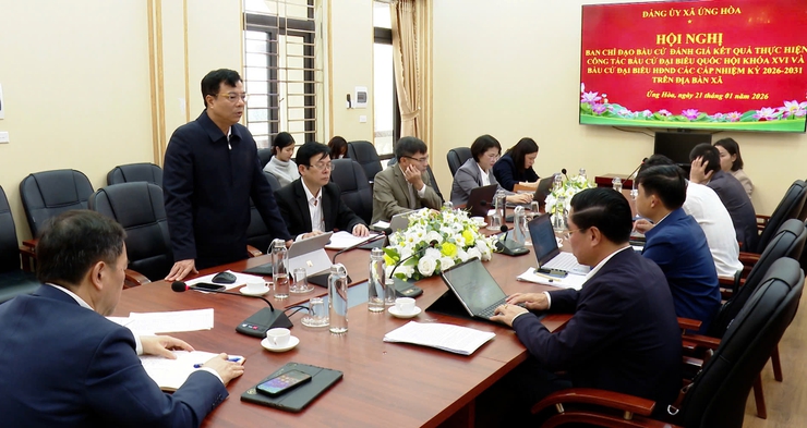 BAN CHỈ ĐẠO BẦU CỬ ỨNG HOÀ ĐÁNH GIÁ KẾT QUẢ THỰC HIỆN CÔNG TÁC BẦU CỬ ĐẠI BIỂU QUỐC HỘI KHOÁ XVI VÀ BẦU CỬ ĐẠI BIỂU HĐND CÁC CẤP NHIỆM KỲ 2026 - 2031- Ảnh 2.