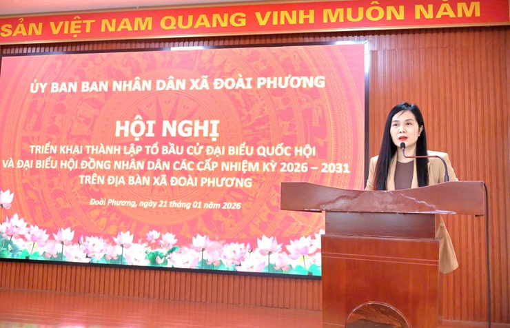 Xã Đoài Phương triển khai thành lập Tổ bầu cử đại biểu Quốc hội khóa XVI và đại biểu HĐND các cấp nhiệm kỳ 2026 – 2031- Ảnh 1.