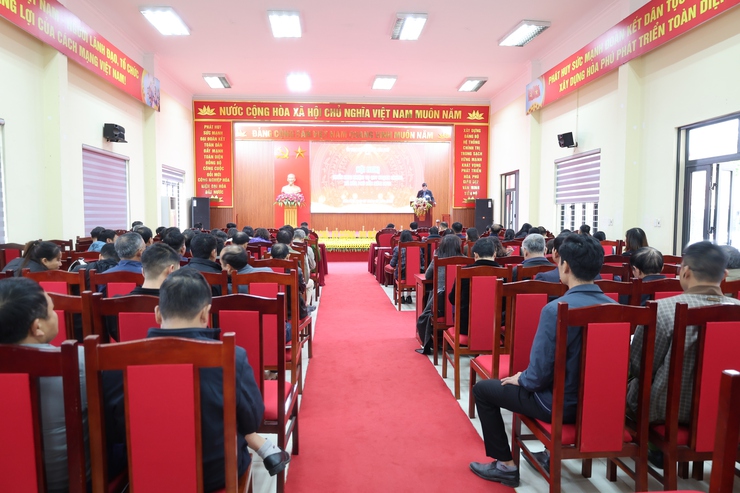 UBND xã Hòa Phú tổ chức hội nghị triển khai nhiệm vụ Quy hoạch chung xã Hòa Phú đến năm 2045- Ảnh 2.