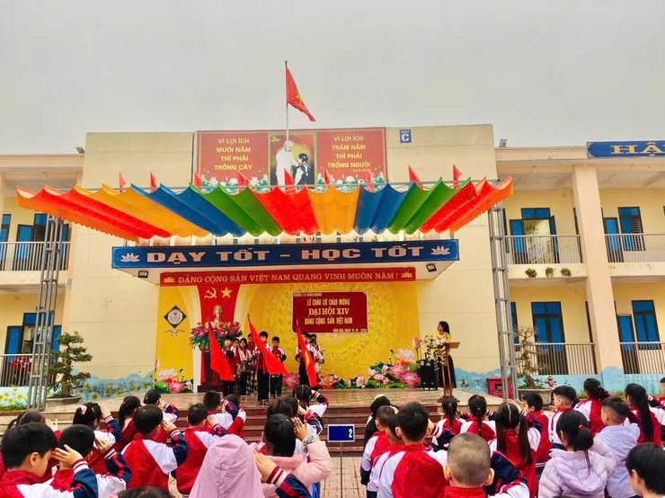 TRƯỜNG TIỂU HỌC XUÂN DƯƠNG TUYÊN TRUYỀN ĐẠI HỘI ĐẢNG TOÀN UỐC LẦN THỨ XIV- Ảnh 1.