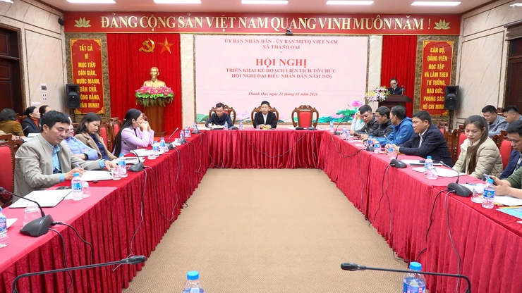 Thanh Oai triển khai kế hoạch liên tịch tổ chức hội nghị đại biểu nhân dân bàn việc xây dựng đời sống văn hóa ở cơ sở năm 2026- Ảnh 1.