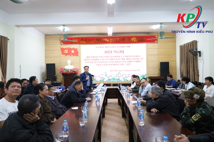 Hội nghị đối thoại với các hộ dân có đất bị thu hồi, phục vụ dự án xây dựng cơ sở hạ tầng Bảo tàng thiên nhiên Việt Nam giai đoạn 2021-2025- Ảnh 1.