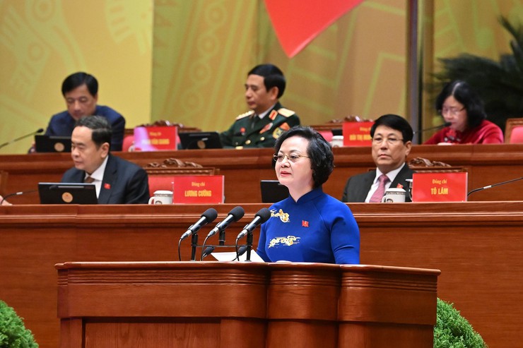 Đại hội XIV của Đảng: Phiên thảo luận ở hội trường về các Văn kiện Đại hội sáng 21/1- Ảnh 4.