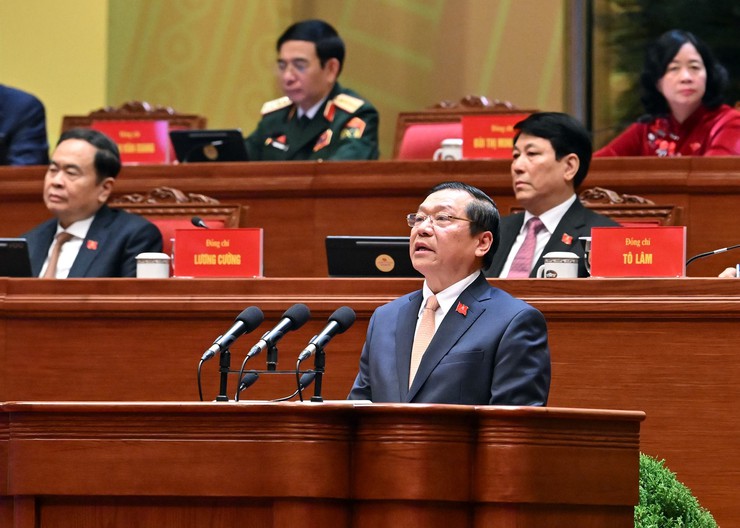 Đại hội XIV của Đảng: Phiên thảo luận ở hội trường về các Văn kiện Đại hội sáng 21/1- Ảnh 7.