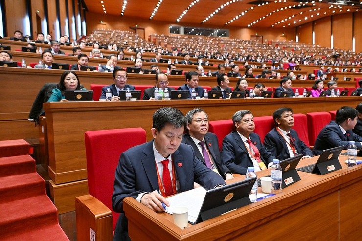 Đại hội XIV của Đảng: Phiên thảo luận ở hội trường về các Văn kiện Đại hội sáng 21/1- Ảnh 10.