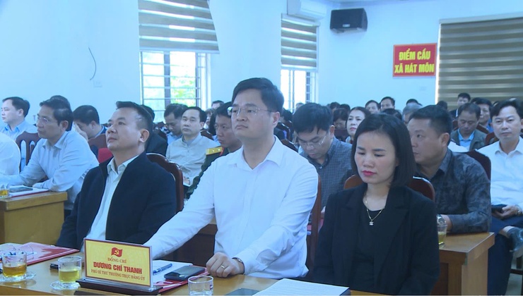 Xã Hát Môn: Tổ chức Hội nghị cán Bộ chủ chốt, giới thiệu nhân sự quy hoạch  các chức danh Lãnh đạo, Quản lý nhiệm kỳ 2025-2030, 2026-2031- Ảnh 1.