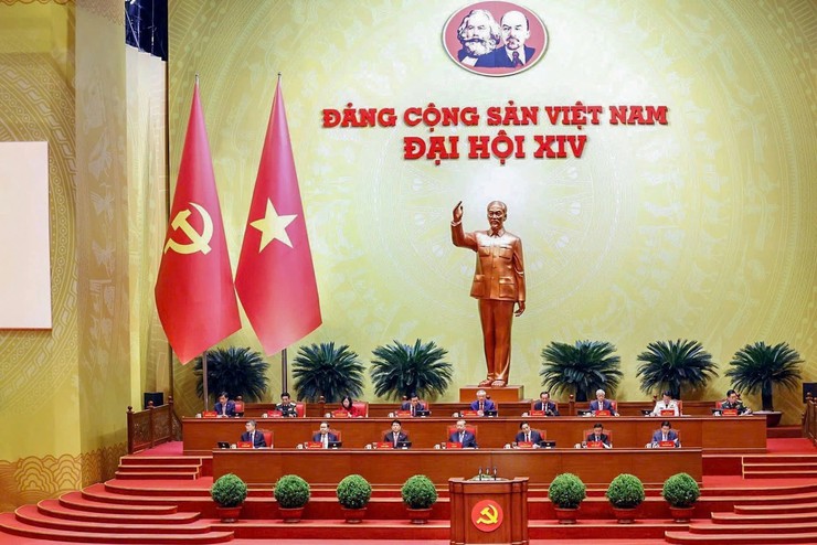 Đại hội Đảng XIV bước vào ngày làm việc thứ ba- Ảnh 1.
