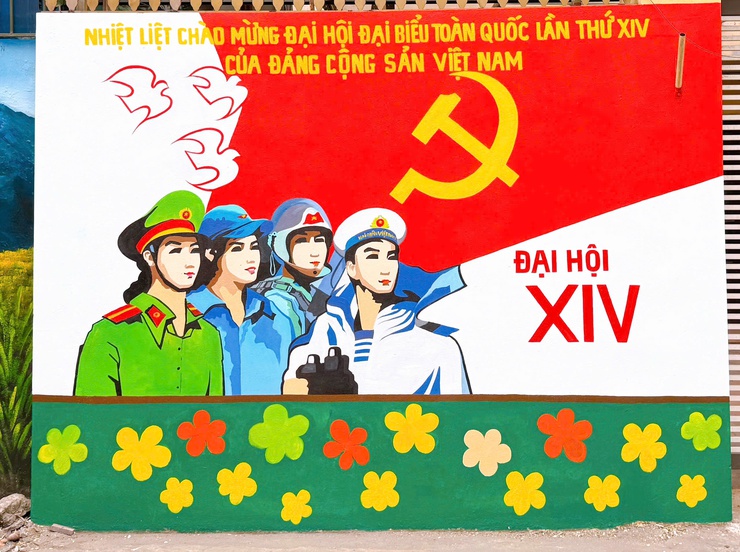 TDP số 8 Thanh Xuân Nam: Tuyến tranh tường bích hoạ lan toả khí thế chào mừng Đại hội XIV của Đảng- Ảnh 10.