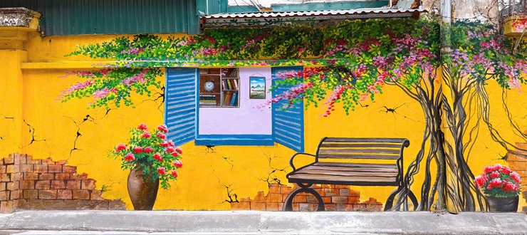 TDP số 8 Thanh Xuân Nam: Tuyến tranh tường bích hoạ lan toả khí thế chào mừng Đại hội XIV của Đảng- Ảnh 4.