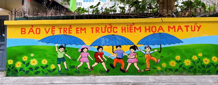 TDP số 8 Thanh Xuân Nam: Tuyến tranh tường bích hoạ lan toả khí thế chào mừng Đại hội XIV của Đảng- Ảnh 8.