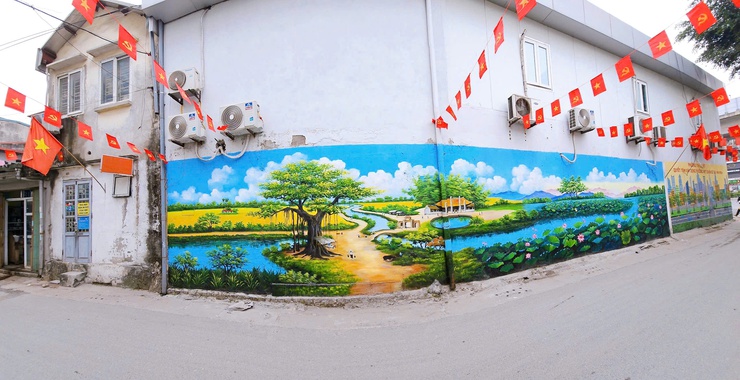 TDP số 8 Thanh Xuân Nam: Tuyến tranh tường bích hoạ lan toả khí thế chào mừng Đại hội XIV của Đảng- Ảnh 5.
