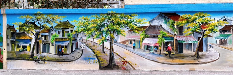 TDP số 8 Thanh Xuân Nam: Tuyến tranh tường bích hoạ lan toả khí thế chào mừng Đại hội XIV của Đảng- Ảnh 6.