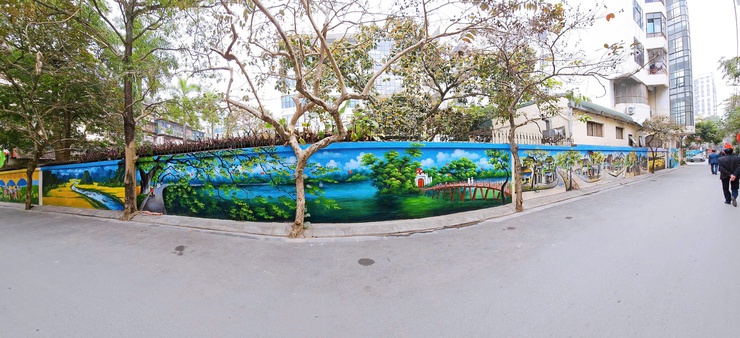 TDP số 8 Thanh Xuân Nam: Tuyến tranh tường bích hoạ lan toả khí thế chào mừng Đại hội XIV của Đảng- Ảnh 3.