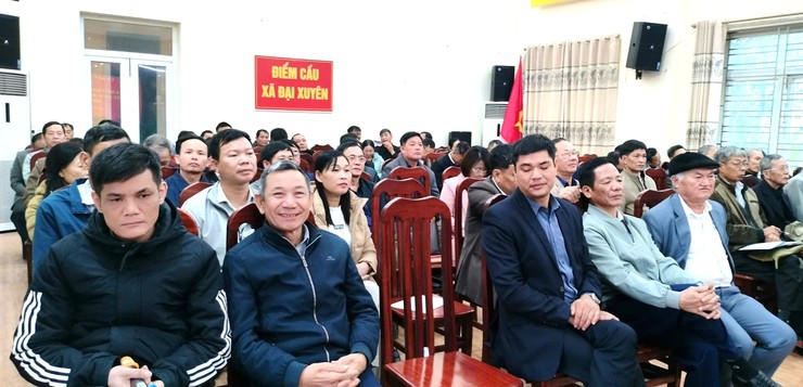 Hội nghị rà soát khu vực bầu cử, Tổ bầu cử đại biểu Quốc hội khóa XVI và đại biểu HĐND các cấp nhiệm kỳ 2026 - 2031 trên địa bàn xã Đại Xuyên- Ảnh 4.