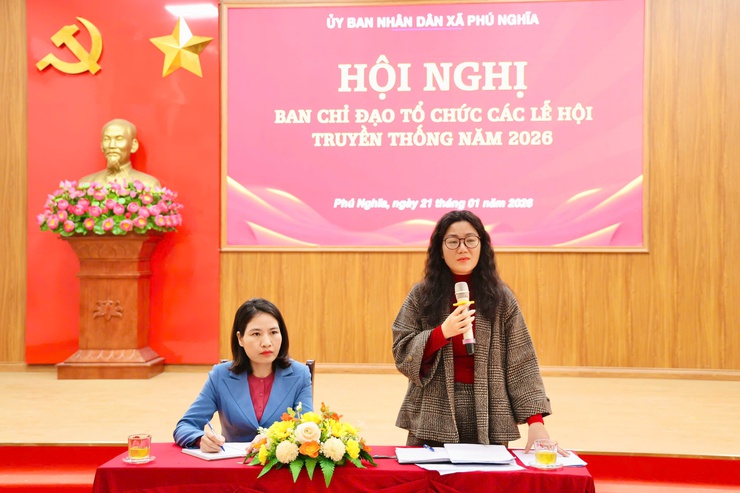 Hội nghị triển khai công tác tổ chức các lễ hội truyền thống xã Phú Nghĩa năm 2026- Ảnh 10.