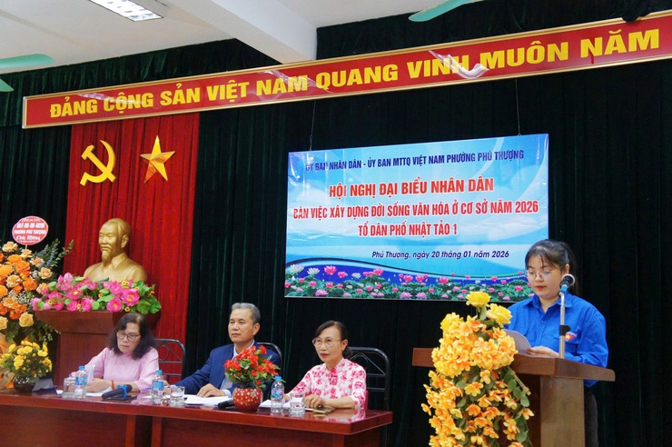 Tổ dân phố Nhật Tảo 1 tổ chức hội nghị Đại biểu nhân dân bàn việc xây dựng đời sống văn hóa ở cơ sở năm 2026- Ảnh 5.