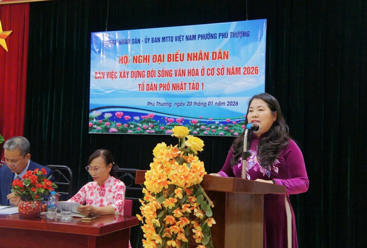 Tổ dân phố Nhật Tảo 1 tổ chức hội nghị Đại biểu nhân dân bàn việc xây dựng đời sống văn hóa ở cơ sở năm 2026- Ảnh 8.