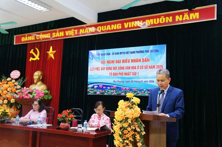 Tổ dân phố Nhật Tảo 1 tổ chức hội nghị Đại biểu nhân dân bàn việc xây dựng đời sống văn hóa ở cơ sở năm 2026- Ảnh 3.