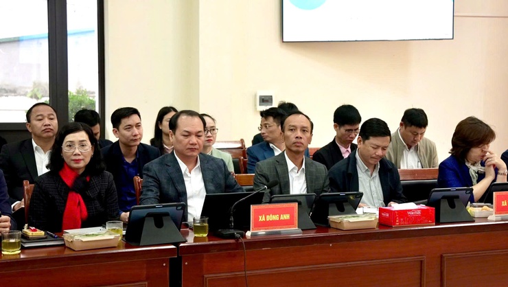 Đoàn giám sát Ban Đô thị HĐND thành phố Hà Nội giám sát các xã Thiên Lộc, Đông Anh, Thư Lâm, Phúc Thịnh và Vĩnh Thanh- Ảnh 5.