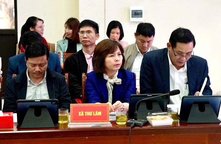 Đoàn giám sát Ban Đô thị HĐND thành phố Hà Nội giám sát các xã Thiên Lộc, Đông Anh, Thư Lâm, Phúc Thịnh và Vĩnh Thanh- Ảnh 3.