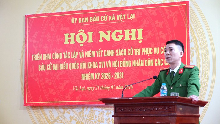 Hội nghị triển khai công tác rà soát danh sách cử tri phục vụ cuộc bầu cử đại biểu Quốc hội khóa XVI và đại biểu Hội đồng nhân dân các cấp, nhiệm kỳ 2026 – 2031- Ảnh 2.